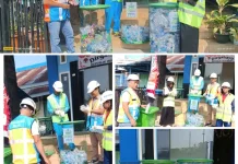 Pelindo Fakfak melakukan pemilahan sampah non organik/ plastik di pelabuhan