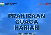 Cuaca Fakfak Berawan, Gelombang Laut hingga 1,25 Meter