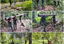 Dandim Fakfak Pastikan Pemasangan Pipa Air Besar Berjalan Lancar