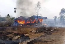 Karhutla SP 5 Wonorejo Kabupaten Fakfak, Satu Rumah Warga Dilalap Api