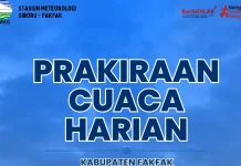 Prakiraan Cuaca BMKG: Fakfak Berpotensi Hujan Ringan dan Angin Kencang