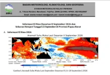BMKG Catat 312 Hotspot di Papua Barat, Fakfak Tertinggi