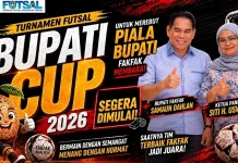 Open Turnamen Futsal Bupati Cup-2026, 83 Tim Siap Unjuk Skill