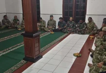 Kodim Fakfak Gelar Doa Bersama Sambut HUT Ke-81 TNI