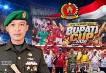 Dandim Fakfak Dukung Turnamen Futsal Bupati Cup 2026 Fakfak Membara
