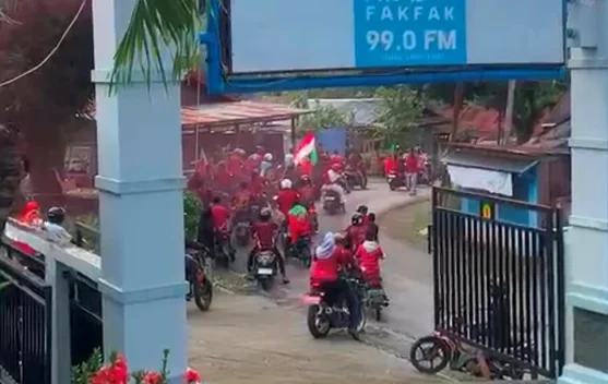 Pendukung Portugal Fakfak Gelar Konvoi Tertib usai Nobar Piala Dunia 2026