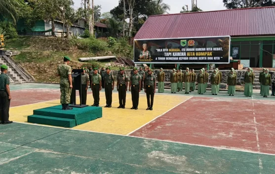 Kenaikan Pangkat dan Purna Tugas Warnai Korps Raport Kodim 1803/Fakfak