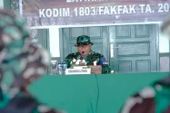 Hadapi Ancaman Karhutla, Korem 182/JO Gelar Latposko di Fakfak
