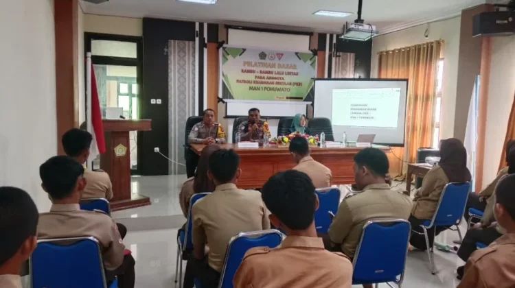 Satlantas Pohuwato Perkuat Budaya Disiplin Lalu Lintas bagi Pelajar