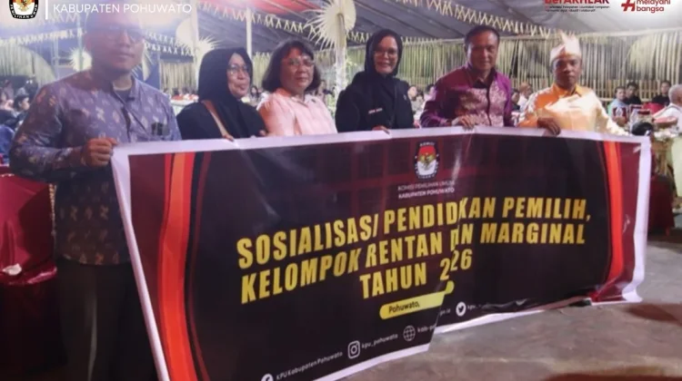 KPU Pohuwato Edukasi Pemilih Suku Sangihe di Desa Karangetang