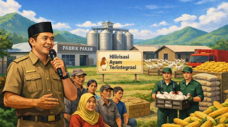 Warga Anggrek Antusias Sambut Hilirisasi Ayam Terintegrasi Program
