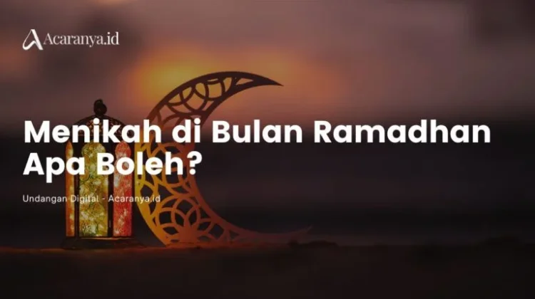 Mitos Menikah di Bulan Ramadhan Terbantahkan