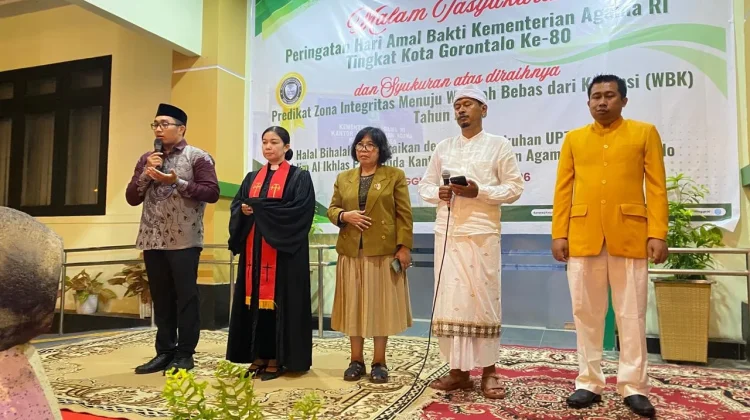 Tasyakuran Akbar & Doa Lintas Agama Warnai HAB ke-80 Kemenag Kota Gorontalo