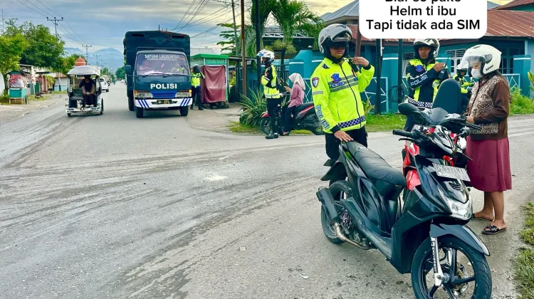 Polres Gorontalo Kota Intensifkan Patroli, Helm Jadi Sorotan