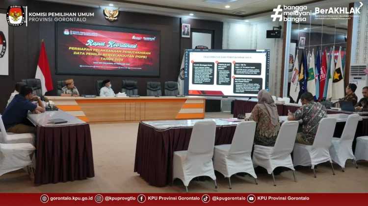 KPU Provinsi Gorontalo dan Bawaslu Sinkronkan PDPB 2026