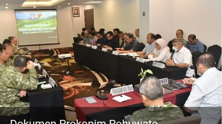 Rakor Percepatan Cetak Sawah, Target Maret Dievaluasi