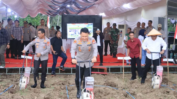 Polda Gorontalo Tanam Jagung Serentak Dukung Swasembada Pangan 2026