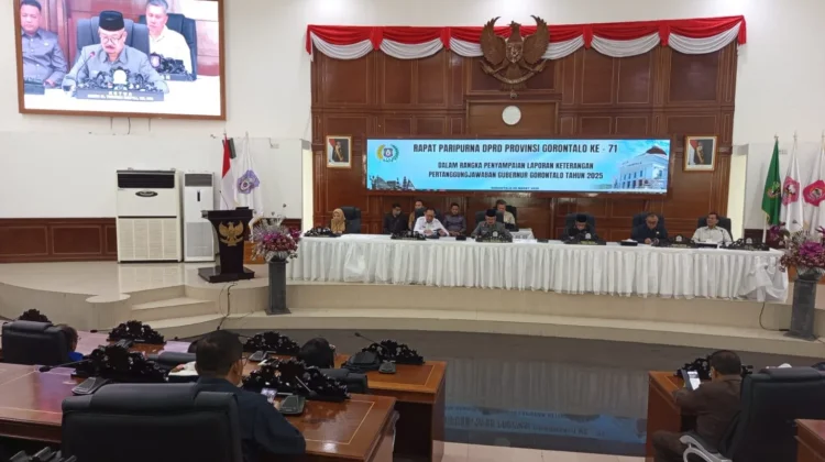 DPRD Gelar Rapat Paripurna Penyampaian LKPJ Gubernur Gorontalo