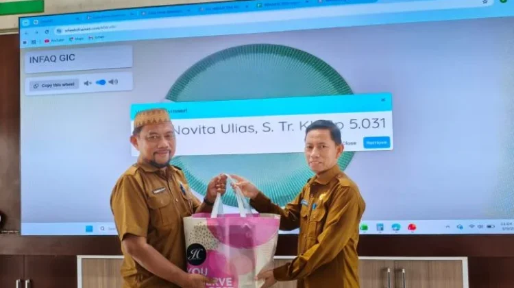 Dinkes P2KB Gorontalo Apresiasi ASN Penginfak GIC Periode Februari 2026