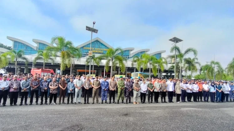 BPBD Hadiri Apel Pasukan Posko Terpadu Angkutan Lebaran Bandara Gorontalo