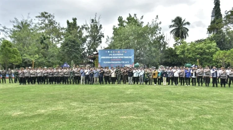 Ratusan Personel Gabungan Siap Amankan Mudik Lebaran di Kabupaten Gorontalo