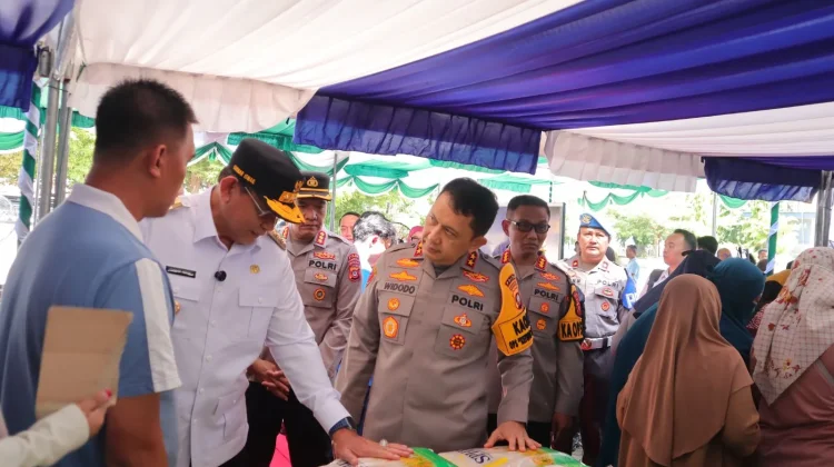 Polda Gorontalo dan Polresta Gorontalo Kota Gelar Pangan Murah Serentak