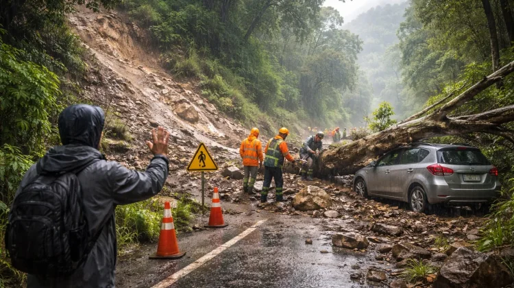 Tips keselamatan saat terjadi pohon tumbang atau longsor