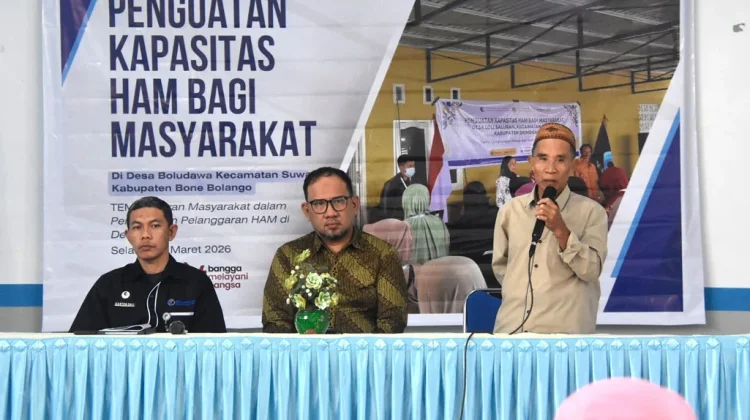Masyarakat Desa Boludawa Dibekali Edukasi Penguatan Kapasitas HAM