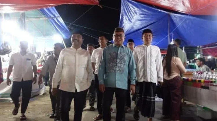 Bupati Tinjau Pasar Senggol Tolangohula, Aktivitas Ekonomi Dinilai Positif