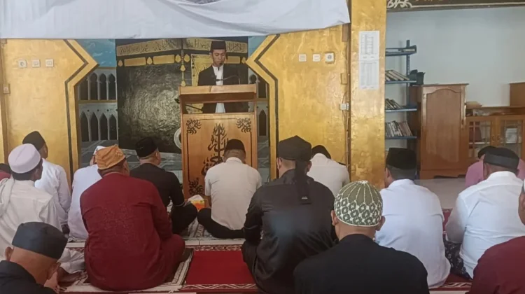 Warga Binaan Lapas Boalemo Laksanakan Salat Idulfitri di Masjid At-Taubah