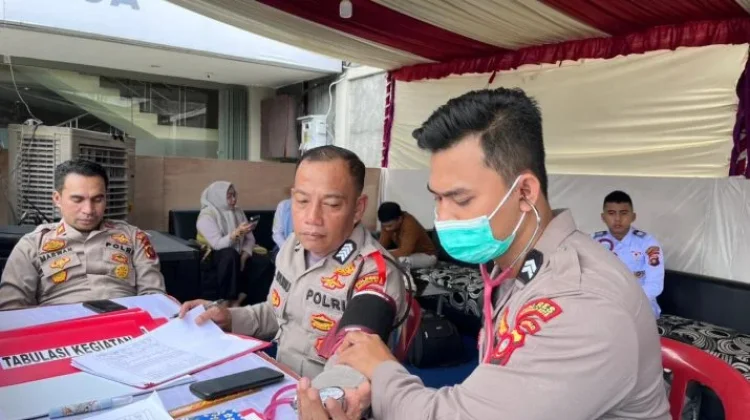 Sidokkes Polresta Gorontalo Kota Pastikan Kesehatan Personel Operasi Ketupat