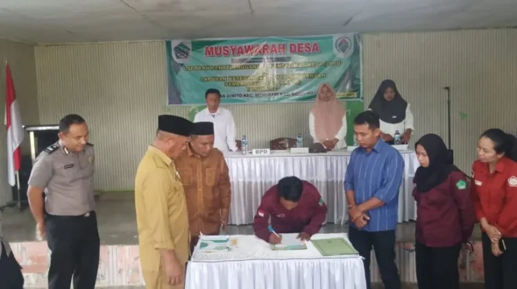Polsek Wonosari Kawal Transparansi Laporan Pemerintahan Desa Dimito