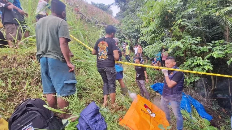 Polres Gorontalo Evakuasi Penemuan Mayat Seorang Petani di Limboto