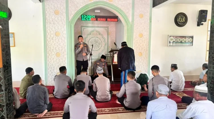 Samapta Polda Gorontalo Gelar Safari  di Masjid Al-Marhamah
