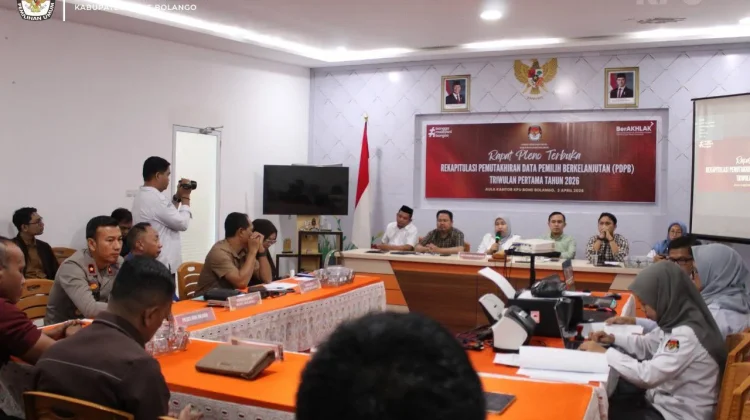 KPU Bone Bolango Tetapkan Daftar Pemilih Triwulan I, Ini Jumlahnya