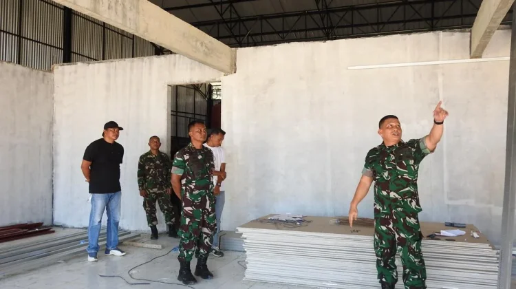 Danrem 133/NW Tinjau Pembangunan Koperasi Merah Putih di Gorut