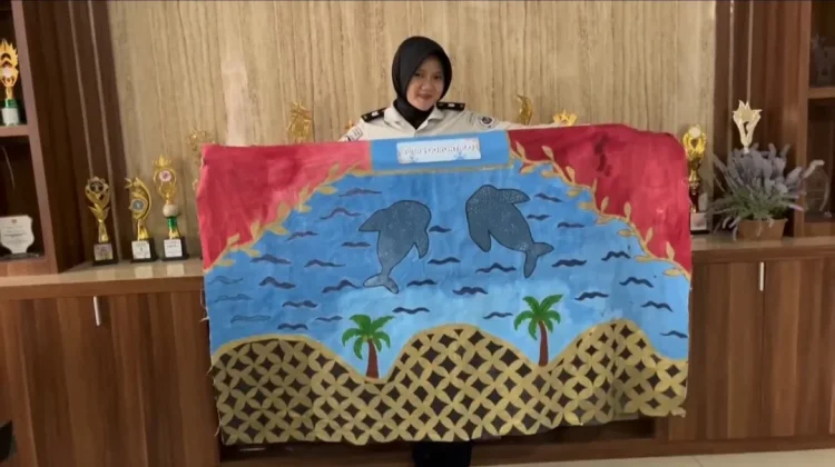 Ikut Lomba Membatik, Lapas Perempuan Gorontalo Perkenalkan Wisata Hiu Paus