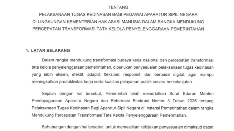 WFH ASN Kemenham Diterapkan, Dorong Kinerja Lebih Adaptif Digital