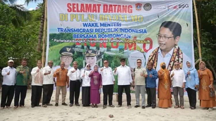 Wamen Transmigrasi Kunjungi Pulau Duyonumo Gorontalo Utara