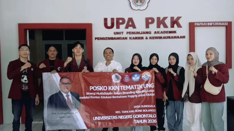 Mahasiswa KKN UNG Dorong Branding Digital Desa Dunggala Go Global