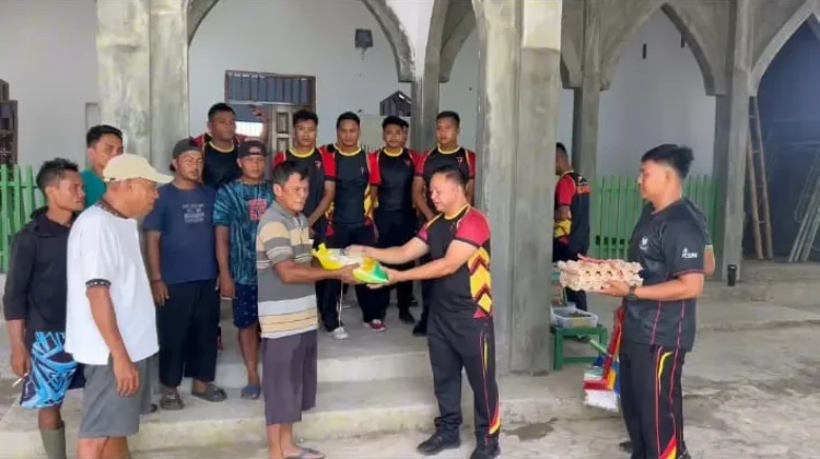 Brimob Batalyon A Pelopor Gelar Bhakti Sosial di Masjid Al Magfirah III