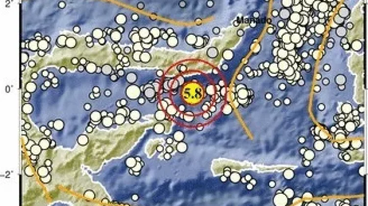 Gempa bumi pagi hari terasa sampai di wilayah Gorontalo