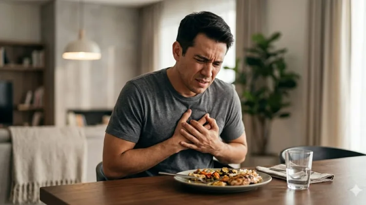 Sering nyeri dada setelah makan? waspadai gangguan lambung