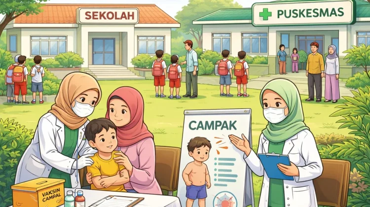 Cegah Lonjakan Campak, Dinkes Kota Gorontalo Percepat Respons dan Penanganan