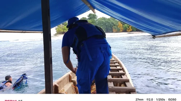 Polairud Gorontalo Evakuasi 7 Warga Terdampar di Pulau Mas
