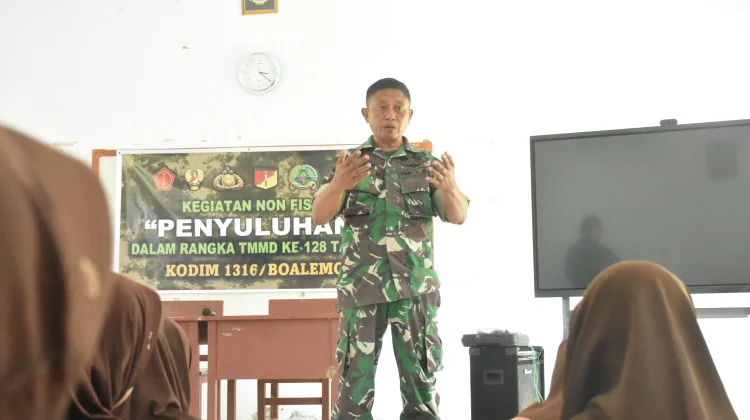 Kodim Boalemo Gelar Penyuluhan Wawasan Kebangsaan di SMKN 1 Botumoito