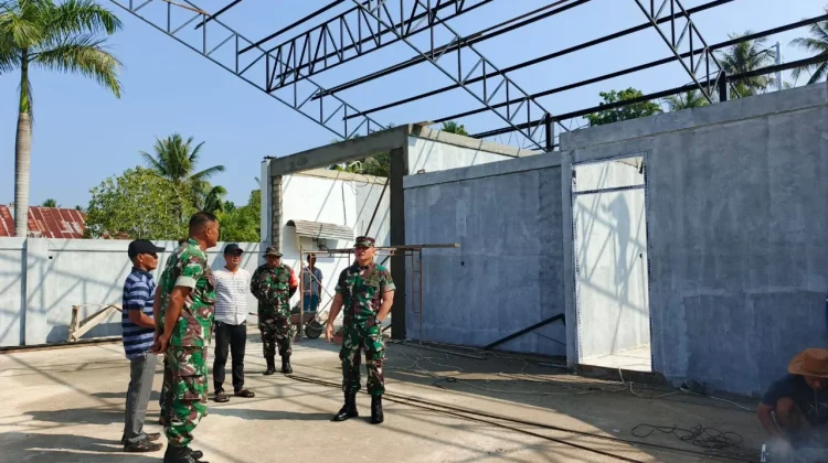Danrem 133/NW Tinjau Progres Pembangunan Koperasi Merah Putih di Telaga Biru