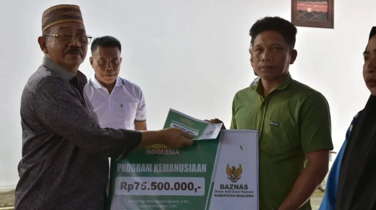 Baznas Boalemo Salurkan Zakat, Bupati Tekankan Peran Penting Bantu Masyarakat