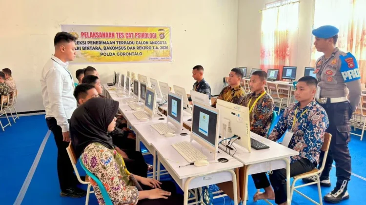 CAT Psikologi Polri Gorontalo Berjalan Transparan