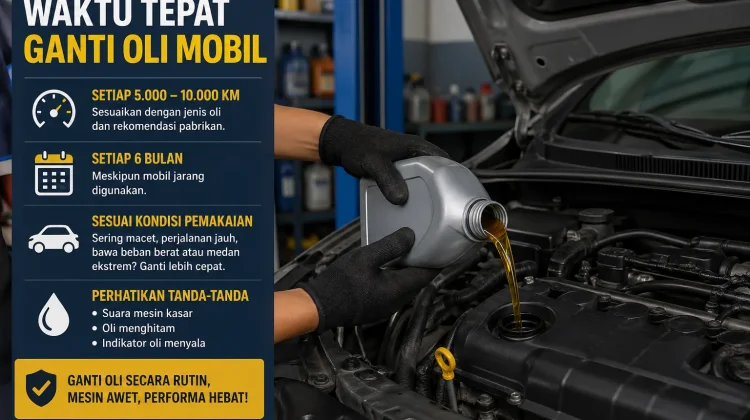 Waktu yang Tepat Mengganti Oli Mobil agar Mesin Tetap Prima